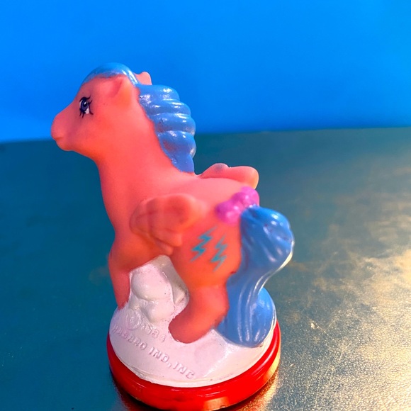 MY LITTLE PONY G1 VTG 1984 FIREFLY PINK & BLUE PEGASUS PONY STAMPOS RUBBER STAMP - Picture 2 of 9